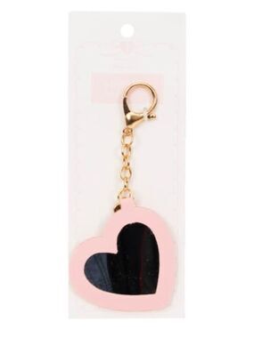 New Heart Mirror Keychain Bag Charm